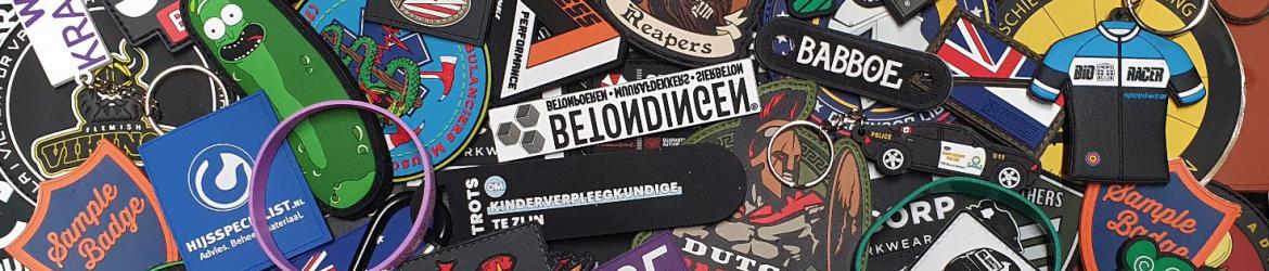 pvc-patches-badges pvc-sleutelhangers rubberen-patches op-maat-gemaakt siliconen-bandjes