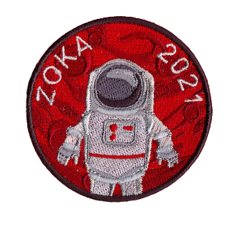 emblemen badges patches pro merchandise embleemkes insignes bestellen laten maken zomer kamp thema astronaut ruimte