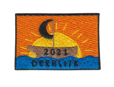 emblemen badges patches pro merchandise embleemkes insignes bestellen laten maken zomer kamp thema bootje varen