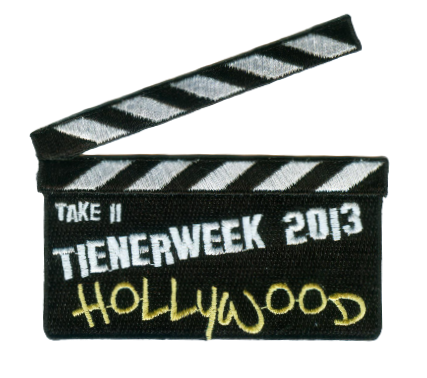 emblemen badges patches pro merchandise embleemkes insignes bestellen laten maken zomer kamp thema hollywood film klapper