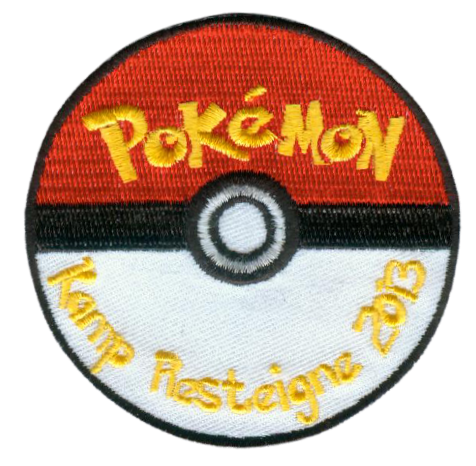 emblemen badges patches pro merchandise embleemkes insignes bestellen laten maken zomer kamp thema pokemon