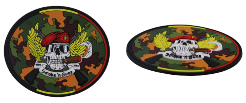 pvc rubber emblemen patches badges merchandise bestellen laten maken kopen airsoft