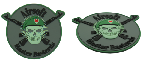 pvc rubber emblemen patches badges merchandise bestellen laten maken kopen airsofters