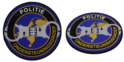 pvc rubber rubberen sileconen patches badges emblemen bestellen laten maken kopen pro merchandise politie